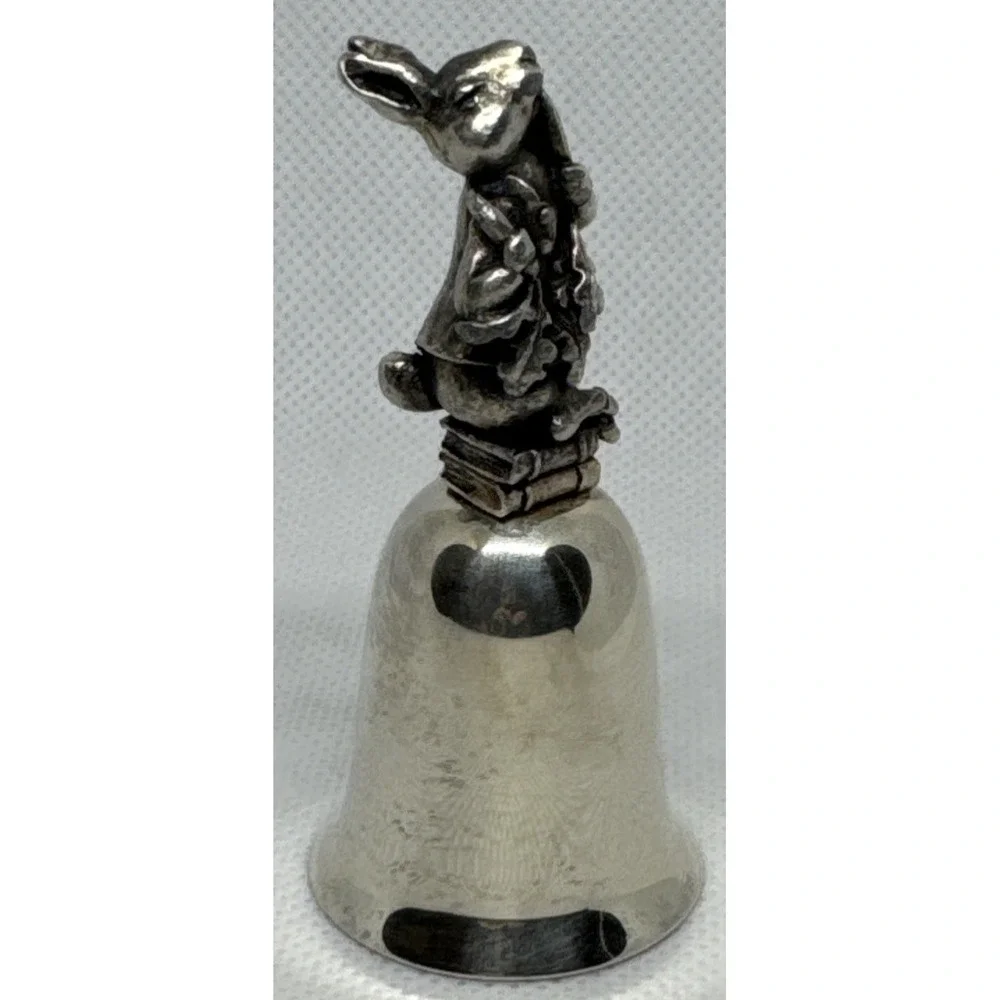 Beatrix Potter Benjamin Bunny Pewter Bell NE Collectors Society